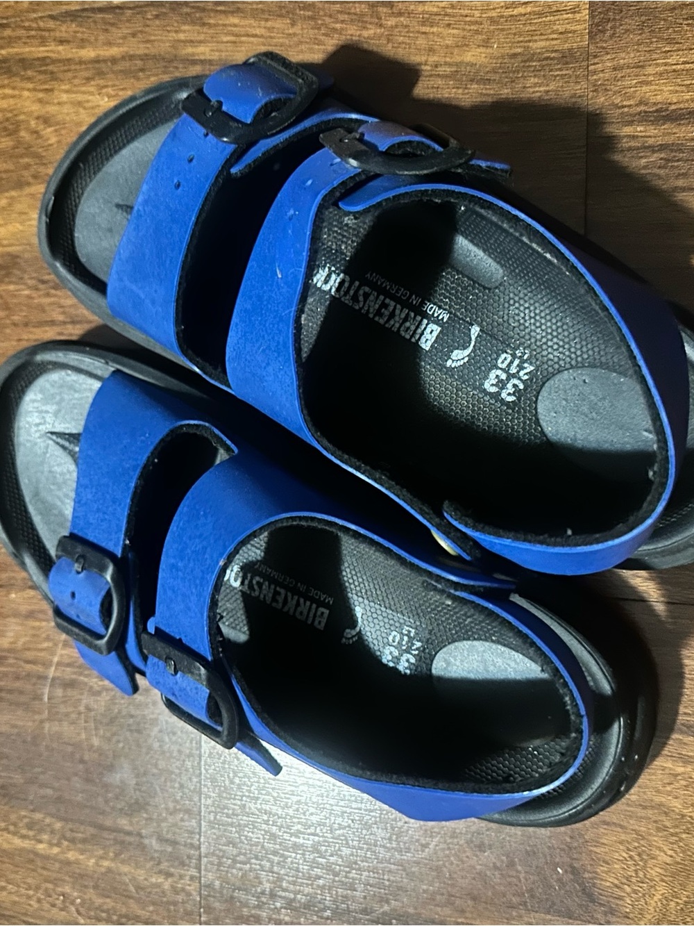 Birkenstock Kids Royal Blue Two-Buckle Sandals